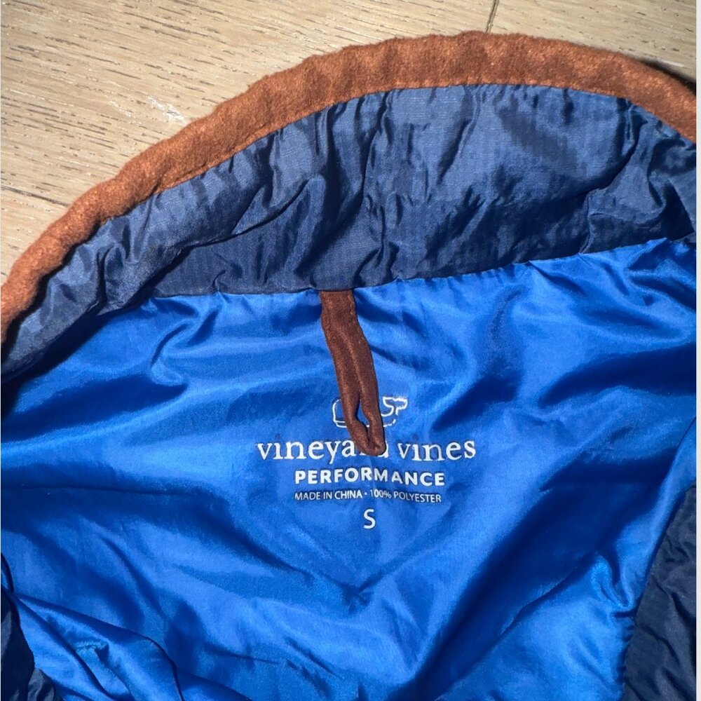 Vineyard Vines Performance Blue Collared Quilted … - image 2